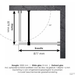 Douchecabine Compleet Just Creating 2-Delig Profielloos 90x90 Cm Koper -Badkamerbenodigdheden Winkel 4jc9 90x90 tt