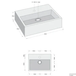 Fonteinset Boss & Wessing Latta Keramiek Eénhendelkraan En Sifon 38x30x12 Cm Wit -Badkamerbenodigdheden Winkel 8711674900528 t 1