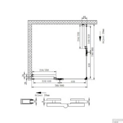 Douchecabine Boss & Wessing Double Hoekinstap Vierkant 80x80x200cm 8mm -Badkamerbenodigdheden Winkel douchecabine boss wessing double hoekinstap vierkant 80x80x200cm 8mm tech