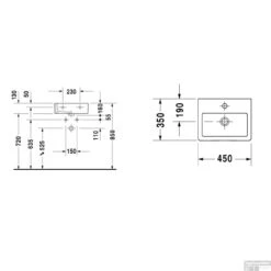 Duravit Vero Fontein 45x35x16 Cm Keramiek Glanzend Wit -Badkamerbenodigdheden Winkel duravit vero fontein 45x35x16 cm keramiek glanzend wit tech