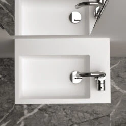 Fontein Clou Flush 2 36x24.5x9cm Keramiek Glans Wit (Met Kraangat Rechts) -Badkamerbenodigdheden Winkel flush 2 plus detail e