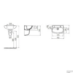 Fontein Boss & Wessing 45x30 Cm Keramiek Wit Met Kraangat Rechts -Badkamerbenodigdheden Winkel fontein boss wessing 45x30 cm keramiek wit met kraangat rechts tech