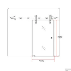 Schuifdeur Boss & Wessing Aloni 102x205 Cm Melkglas Chroom Profiel -Badkamerbenodigdheden Winkel schuifdeur boss wessing lusso 102x205 cm melkglas chroom profiel tech