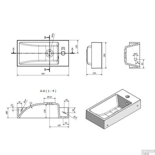 Fontein Sapho Small Rechthoekig 50x10x25 Cm Links Keramiek Wit -Badkamerbenodigdheden Winkel sm012 fontein sapho small rechthoekig 50x10x25 cm links keramiek wit 3