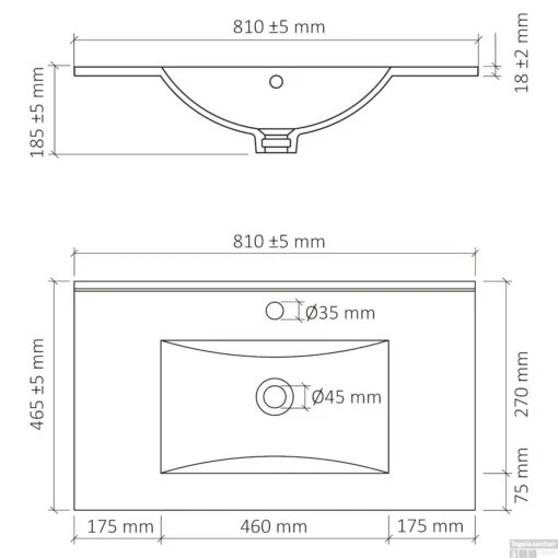 Wastafel Differnz Country Slide Keramiek Wit -Badkamerbenodigdheden Winkel wastafel differnz country slide keramiek wit tech